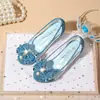 Tacones Altos de Princesa para Niñas, Estilo para Todas las Estaciones, Zapatos Individuales para Niños Medianos y Grandes, Zapatos de Cuero para Espectáculos de Escenario Infantiles, Disponibles en Múltiples Tallas