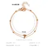 Verano transfronterizo playa nuevo cadena de bolígrafo corazón de amor tobillera con forma de corazón accesorios para el tobillo Amazon AliExpress venta caliente