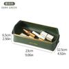 Caja de almacenamiento de cuero con borde dorado de lujo ligero estilo nórdico, caja para maquillaje y joyería, caja para llaves de escritorio/entrada, caja de almacenamiento para artículos diversos