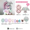 Globo de Película de Aluminio Digital Columna Rosa Mate Metálico de 40 Pulgadas Dibujos Animados Sanrio Perro Yugui Traje de Cumpleaños Infantil