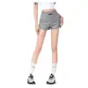 Verano Pura Pasión Pantalones Cortos Ajustados Moda Cadera Ajustada Pantalones Cortos Calientes Mujer Verano Estilo Coreano Ajuste Delgado Versátil Ajuste Delgado Chica Atrevida Alto Fitness