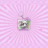 Nuevo Llavero Acrílico de Cachorro con Dibujo Lineal para Primavera, Lindo Accesorio Colgante para Mochila, Regalo para Amigos y Mejores Amigos