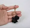 Dibujo Animado Animal Lindo Oso de Peluche Colgante de Lana Colgante de Bolso Tejido para Mamá Llavero Regalo Regalo