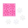Variedad de tamaños de patrón forma de copo de nieve DIY molde de silicona para pastel de chocolate decoración modelado horneado