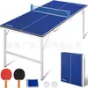 Mesa de Ping Pong Plegable Engrosada Mesa de Ping Pong Portátil Mesa de Ocio Entretenimiento Deportivo de Interior