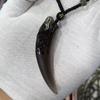 Colgante de collar Bingyao de hielo alto obsidiana marrón cadena para suéter colgante largo collar Bingyao se puede enviar en nombre