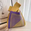 Bolsas de Tricô de Nicho Transfronteiriças, Bolsas de Mão Femininas, Bolsas de Palha Fofas, Bolsas Tote, Lembrancinhas Femininas