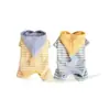 Ropa de otoño e invierno para perros de compañía, pijama con capucha de cuatro patas que cubre la barriga, cálido y con forro polar, adecuado para usar en interiores y puede usarse como correa para gatos