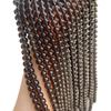 Transfronteiriço natural gelo obsidiana frisada contas soltas artesanais DIY moda pulseira colar jóias acessórios atacado
