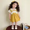 Vestido de Verano para Niña, Lindo Estilo de Dos Piezas, Versátil Vestido de Princesa de Manga Corta para Niños Pequeños, Ropa Infantil con Estilo de Princesa