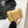 Bolso Cuadrado Pequeño Retro Casual de Color Sólido con Indentación para Mujer, Nuevo Primavera 2024, Bolso Cruzado de Hombro Casual