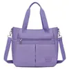Bolso Tote de Moda para Mujer, Bolso de Nailon Versátil de Gran Capacidad, Bolso Cruzado de Hombro Simple Casual para Viaje