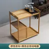 Mesa de chá móvel, mesa de chá de dormitório, carrinho de chá pequeno, armário lateral, mesa de chá pequena com chaleira integrada, mesa de chá kung fu