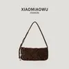 Bolso de Mano Retro de Gamuza Bolso de Hombro Pequeño Versátil para Viajes Ligeros Estilo Coreano Moda Otoño Invierno Bolso de Hombro Único Casual para Mujer
