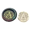 Sello de Cera con Sello de Cabeza Serie de Letras Barrocas 2.5cm Cabeza de Cobre 26 Letras Inglesas para Sello de Sellado de Diario