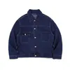 Ropa de Trabajo TRS 26AW Vintage Holgada Corta Silueta Amplia Ropa de Trabajo Chaqueta de Mezclilla Lavada Carhartt para Hombres y Mujeres