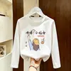Camiseta de Manga Larga para Niñas, Nuevo Estilo Coreano Otoño 2026, Camiseta Básica Casual para Niños Mayores, Top de Cuello Redondo para Niños, Ropa de Otoño