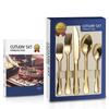 Amazon Transfronterizo Caliente 1010 Acero Inoxidable Vajilla Múltiples Especificaciones Cuchillo para Bistec, Tenedor y Cuchara Juego de Caja de Regalo