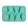 Serie Navideña Santa Árbol Oso Chocolate Dulce Galleta Molde de Silicona Cubo de Hielo Casero Gelatina Gomita Decoración de Pastel