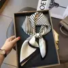 Bufanda de seda cuadrada de seda, bufanda fina de alta calidad para mujer, elegante bufanda con estampado, protección para el cuello, bufanda decorativa, venta al por mayor