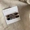 Grampo de Cabelo Oval Oco de Acetato Simples para Franja de Menina Cabelo Quebrado Presilha Bico de Pato Clipe Lateral para Maquiagem Acessório de Cabelo