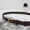 Aika Diseño de Nicho Lujo Ligero Simple Cuero Genuino Elegante Cinturón Estilo Coreano Suave Estilo Occidental Chic Cinturón Cinturón de Mujer