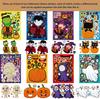 CM2406001 Pegatinas de rompecabezas interactivas para padres e hijos con dibujos animados de terror para niños y Halloween