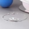 Design Original Light-picking Areia Mar Pulseira 925 Sterling Silver Niche Design ins Moonstone Pulseira Namorada Jóias