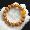 Pulsera de Cabeza de Mono Tallada a Mano para Hombres y Mujeres, con Cuentas Luminosas de Espalda de Tiburón, Cuentas de Nogal de Círculo Único y Cuentas de Oración Budista