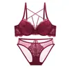 Sujetador Push-Up Transfronterizo para Pechos Pequeños, Realzando la Apariencia, Parte Superior Delgada y Parte Inferior Gruesa, Lencería Sexy, Conjunto de Sujetador Anticaída