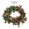 Grinalda artificial nórdica decoração pendurada decoração jardim de infância decoração online celebridade casamento Natal Mori decoração parede montada flor falsa