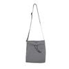 Bolsa Transversal para Celular de Pano de Nylon Estilo Artístico Fresco Coreano Mini Bolsa Quadrada Feminina com Alça Fina Encolher