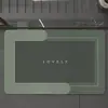Alfombrilla de Baño de Tierra de Diatomeas Más Vendida Transfronteriza, Diseño Geométrico Simple, Absorbente de Agua, Secado Rápido, Antideslizante, para Entrada de Baño del Hogar