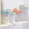Frasco de plástico sellado transfronterizo, frasco grande para almacenar alimentos, frasco para granos, caja de almacenamiento con tapa de tamaño pequeño