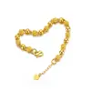 Pulsera de Oro Arena Vietnamita para Mujer, Joyería Duradera que no se Desvanece, Pulsera de Oro Falso, Regalo para Novia, de Alta Gama y Versátil