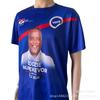 Producción en masa de fábrica de camiseta electoral de cuello redondo desechable hecha a medida gorra electoral Ghana fiesta del elefante blanco pequeño camiseta electoral