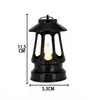 Linterna LED Vintage de Caballo para Navidad, Llama Simulada, Hueca, Lámpara de Atmósfera Portátil, Adorno de Escritorio, Decoración Navideña