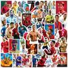 50 novos adesivos de estrela do futebol C Luo não repetitivos para caderno, skate, copo de água, adesivos decorativos à prova d'água para grafite