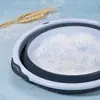 Balde para Desmontagem e Lavagem de Meias, Balde Empilhável, Tapete Dobrável, Recipiente para Lavar Roupas e Louças, Balde Dobrável, Lavagem de Carros, Bacia Comprimível Elástica