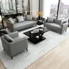 Juego de sofá y mesa de centro para oficina, moderno y sencillo, para recepción y discusiones de negocios, adecuado para propiedades de alquiler, venta al por mayor a precio especial