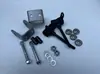 Acessórios para Carrinho de Rolimã de Alumínio de Quatro Rodas, Veículo de Praia, Pivô de Direção, Eixo Frontal de Direção, Espessura 12mm/10mm