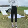 Pantalones Blancos Harlan Jeans Mujer Otoño 2024 Nuevos Cintura Alta Rectos Pequeños Acortados Pantalones Nabos