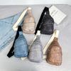Bolso de Pecho Estilo Coreano Versátil Mochila de Cuero Suave Casual Moda para Mujer Gran Capacidad Viaje Bolso de Hombro Bolso Cruzado Bolso de Pecho