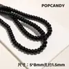 Contas de Ábaco, Contas Espaçadoras de Vidro Colorido com Furo Reto, Pulseira, Colar, Pingente de Carro, Acessórios de Joias Artesanais Multicor, Decoração com Contas de Material