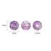 Cuentas de criolita transparentes de 8 mm, colores mezclados, superficie lisa, cuentas redondas, accesorios para joyería DIY, accesorios para bolsos de cuentas, pulseras, materiales de accesorios