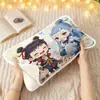 Capa de Almofada Macia e Amiga da Pele Nezha Ao Bing Dormitório Estudantil Jardim de Infância Almofada Individual Capa de Veludo Almofada de Couro