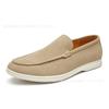 Mocassins Slip-On Leves de Tamanho Grande Transfronteiriços Estilo Britânico Sapatos Simples Formais Casuais Sapatos de Camurça Sapatos Beanie Sapatos Masculinos