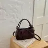 Bolso único en forma de media luna, nueva moda 2026, bolso minimalista para debajo del brazo, diseño plisado, bolso de hombro estilo coreano, bolso cruzado