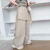 Overol de niña verano 2025 nuevo estilo pantalones de niño niño grande pantalones de verano delgados de moda para comercio exterior