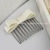 Ferramenta Colorida para Penteado Estilo Coreano Grampo de Cabelo Laço Pente de Cabelo Pente Invertido Pente para Franja Feminina Garfo de Cabelo Acessório de Cabelo Adorno de Cabeça